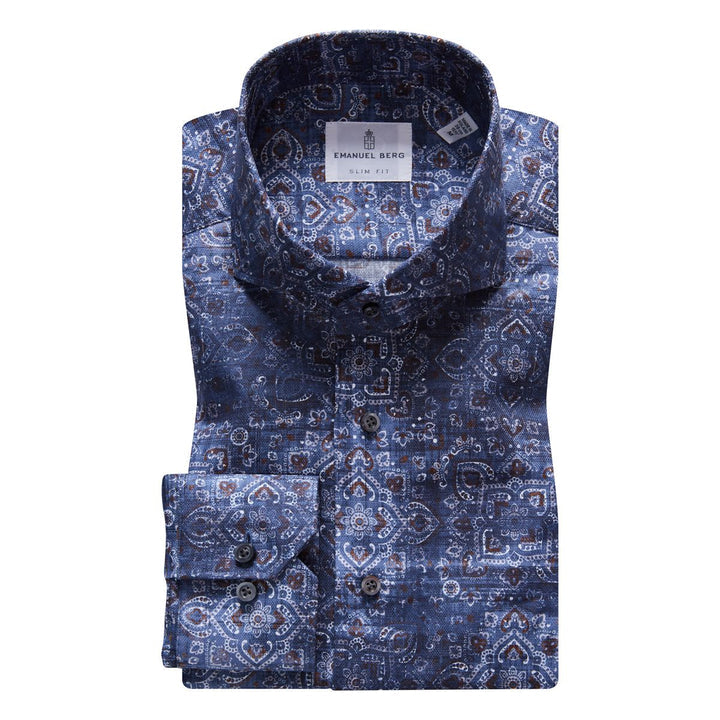 Dobby Sport Luxury Shirt SF18195 Dark Blue – Sidonio's for Men/Art of Denim